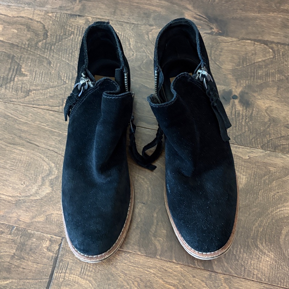 Dolce Vita Black Suede Sutton Bootie - 8 - Picture 5 of 8